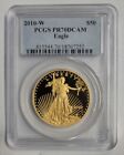 2010-W Proof American Gold Eagle 1oz $50 Pcgs Pr70 Dcam