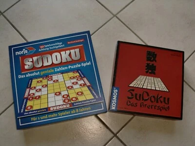 Kosmos + Noris ♥ 2 versch. SUDOKU SPIELE ♥ tlw. nagelneu ♥für Kinder +Erwachsene - Bild 1 von 4