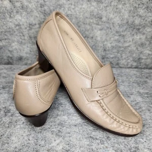 SAS Slipper Halbschuhe Absatz Schuhe Damengröße 6,5 N taupe hellbraun beige - Bild 1 von 9