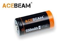 New AceBeam IMR 16340 550mAh ( 10C ) 3.7V High Drain Rechargeable Battery