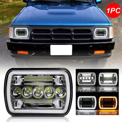 1PC 5x7'' 7x6 LED Headlight Hi/Lo Beam DRL For Mazda B2000 B2200 B2600 RX-7 GLC - Image 1 of 4