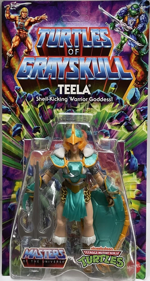 Turtles of Grayskull Teela Action Figure MOTU TMNT 2023 Mattel