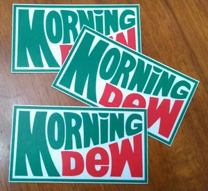 3-pack MORNING DEW 5" x 2.75" Die Cut Vinyl Decal Stickers - Grateful Dead - Picture 1 of 3