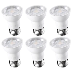 6-Pack 7W PAR16 LED Dimmable Bulb E26 Baset, 4000K Cool White - Picture 1 of 7
