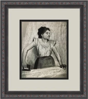 Impresión enmarcada personalizada para planchar mujer Edgar Degas Foto 1 de 2