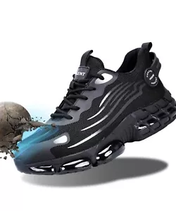 Size 9.5 Steel Toe Shoes for Men Women Puncture Proof Work Shoes Non Slip - Picture 1 of 6