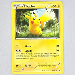 Pikachu 48/162 Breakthrough Non Holo Common Pokemon Card TCG English MP - Picture 1 of 2