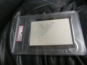 Joe DiMaggio Autographed Paper / Cut PSA Certified - Picture 1 of 4