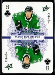 2022-23 O-Pee-Chee Playing Cards * Jason Robertson #5CLUBS - Picture 1 of 2