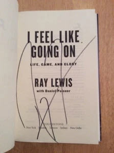 SIGNED by Ray Lewis I Feel Like Going On : Life, Game, and Glory HC 1st HOF NFL - Picture 1 of 10
