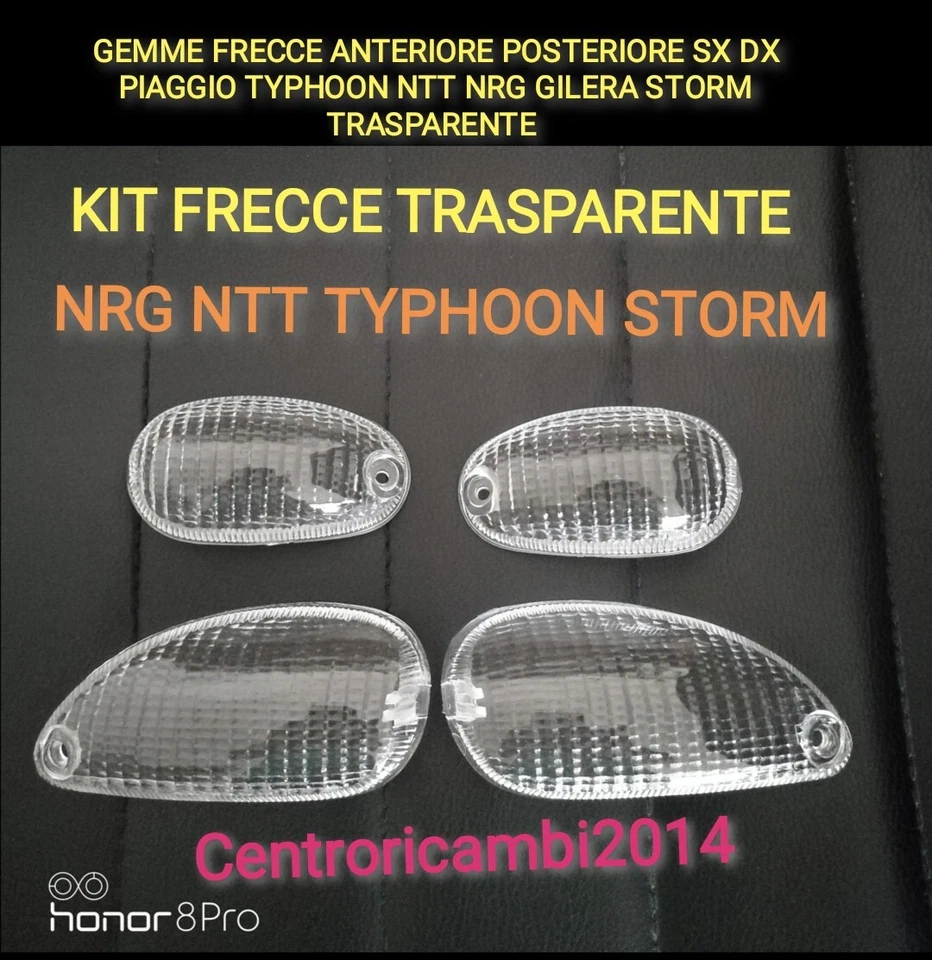 FRECCE ANTERIORE POSTERIORE SX DX PIAGGIO TYPHOON NTT NRG GILERA STORM STOP TRAS - Immagine 1 di 1