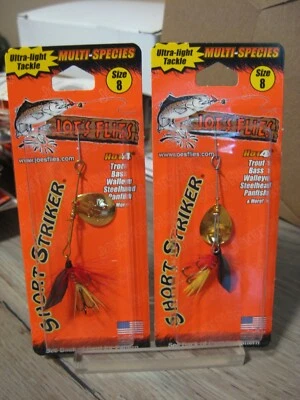 2 Joe's Flies Talla 8 Corto Striker SpinnerBaits en Línea / 106-8 Little Brookie Foto 1 de 4