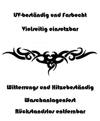 Auto Aufkleber Tribal Tattoos Tattoo 90x25cm schwarz Motiv 4 Tatoo Sticker - Bild 1 von 2