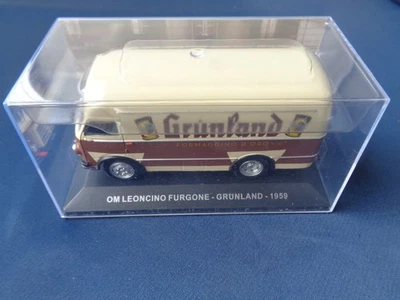 VEICOLI PUBBLICITARI SCALA 1/43 OM LEONCINO FURGONE GRUNLAND 1959 FORMAGGINO - Immagine 1 di 4