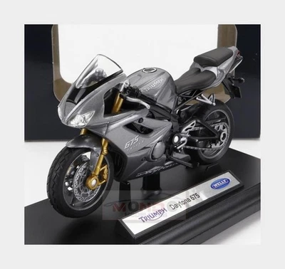 1:18 WELLY Triumph Daytona 675 2016 Grey WE12822-19660 - Immagine 1 di 2