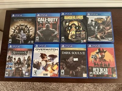 Lote de 8 Juegos de Acción/Disparos PS4 Edición Limitada Assassins Creed Overwatch COD Foto 1 de 2