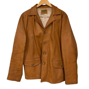 Chaqueta de piel de ciervo años 60 forrada en satén por Bonnors of Grand Rapids talla mediana - Imagen 1 de 7