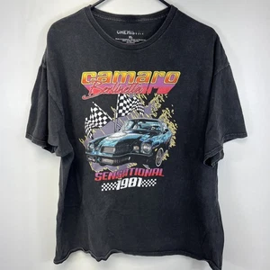 Chemistry Chevrolet Camaro Berlinetta 1981 Sz XL Tshirt Retro Faded Black - Picture 1 of 8