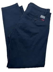 Levi’s Mens XX Chino Trousers Standard Taper Zip Fly Navy Blue W32 L30 VGC - Picture 1 of 16