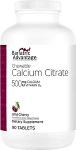 Bariatric Advantage Calcium Citrate Chewy Bites 500mg for Bariatric Surgery - Picture 1 of 20