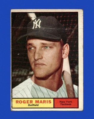 1961 Topps Set-Break #2 Roger Maris baja calidad (arruga) *GMCARDS* Foto 1 de 2
