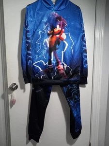 NWOT SONIC THE HEDGEHOG 2-PIECE TRACKSUIT - Picture 1 of 9