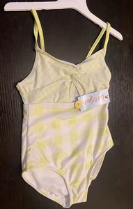 NEW Girls Cat & Jack Gingham Check One Piece Swimsuit Bathing Suit Size Small - Picture 1 of 2
