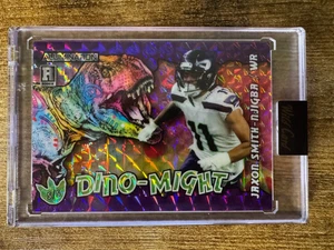 Jaxon Smith-Njigba Prizm 2023 Wild Card Alumination Dino-Might RC /5 AD-JS - Picture 1 of 4