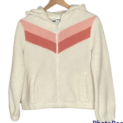 Chaqueta con Capucha Old Navy Niñas Rosa Crema Polar Talla 14 Plus Excelente Estado Foto 1 de 4