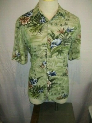 Mens Campa Moda Rayon SS Hawaiian Aloha Island Casual Shirt sz M - Image 1 of 4