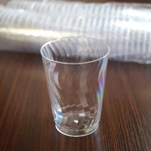 50 PCS Cups/Tumblers 10oz Clear Plastic Party Disposable - Approx 4" tall. - Picture 1 of 4