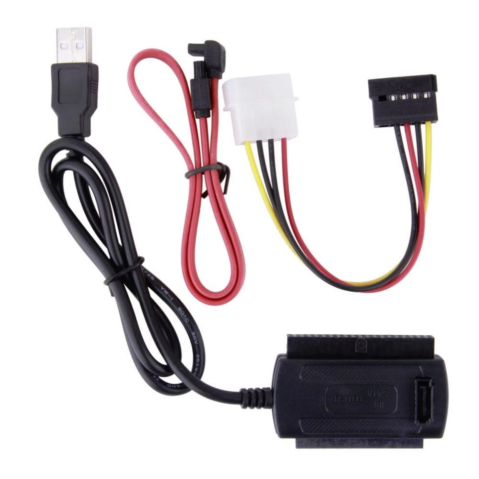 IDE SATA HDD to USB 2.0 Hard Drive Adapter Converter Cable Kit for 2.5" 3.5" HD - Image 1 of 4