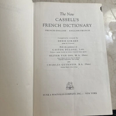 The New Cassell's French Dictionary 1962 Hardback Thumb Index - Image 1 of 4