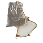 La Soula Universe Crescent Moon Bracelet Diamond Chip Gold tone Star RV $39