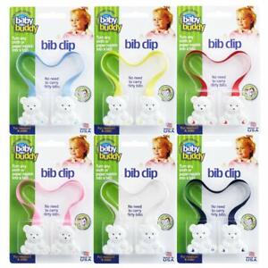Baby Buddy Baby Bib Clip Turns any Cloth or Paper Napkin Disposable Bibs
