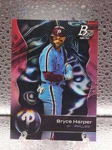 2023 Bowman Platinum 10 Bryce Harper Philadelphia Phillies Baseball Card