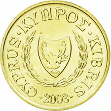 [#445504] Münze, Zypern, Cent, 2003, UNZ, Nickel-brass, KM:53.3
