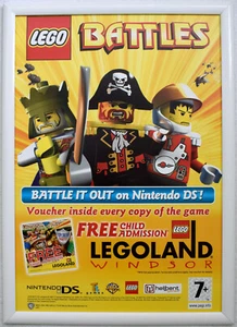 LEGO Battles RARE Nintendo DS 42cm x 59cm Promotional Poster - Picture 1 of 2