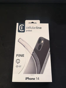 Custodia cover silicone tpu Cellular Line iPhone 14 trasparente - Foto 1 di 1