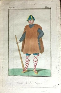 ARAGÓN, homme d´Aragon. Grabado original en color, 1788. - Bild 1 von 1