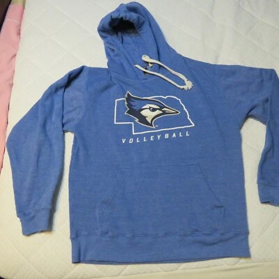 Moletom com capuz de vôlei Creighton BlueJays tamanho M - Imagem 1 de 4