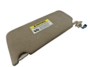  2013-2017 ACURA RDX OEM RIGHT PASSENGER SUN VISOR CLOTH GRAY w/ MIRROR + LIGHT - Picture 1 of 4