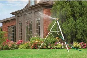 Melnor 897-926 Pulsating Sprinkler with Tripod Deluxe Metal Pulsator White - Picture 1 of 6