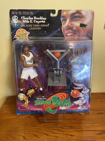 Space Jam Charles Barkley & Wile E. Coyote Figure Set Warner Bros 1996 NEW Cover