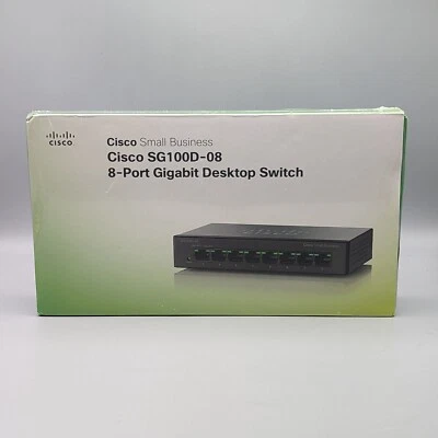 New Cisco SG100D-08-NA 8-Ports Desktop Ethernet Switch - Image 1 of 4