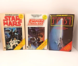 Star Wars Original Trilogy Paperback Books New Hope Empire Jedi 1970s-1980s - Picture 1 of 18
