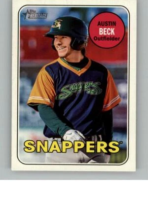 2018 Topps Heritage Minor League Austin Beck 88 Beloit Snappers - Image 1 of 2