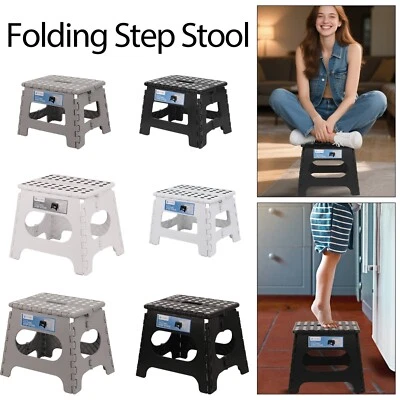 Groß Folding Step Stool Mehrzweck Schwerlast Heim Küche Faltbar 150KG - Bild 1 von 3