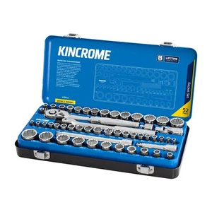 KINCROME 52 PC 1/4" Drive METRIC & IMPERIAL Tool & Accessories Socket Set K28016 - Picture 1 of 6