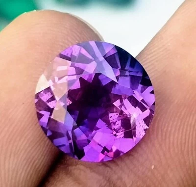 9 Ct Extremely Rare Natural Purple Tanzanite Round Certified Loose Gemstone - Image 1 of 4
